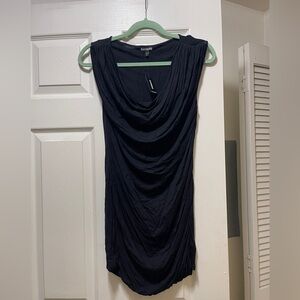Express Black Draped Sleeveless Top NWT size Medium